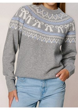 Sinsay - Sweter z motywem świątecznym z domieszką wełny - szary ze sklepu Sinsay w kategorii Swetry damskie - zdjęcie 187582944