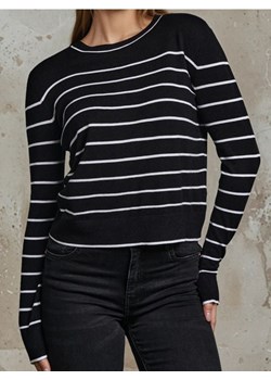 Sinsay - Sweter w paski z okrągłym dekoltem - czarny ze sklepu Sinsay w kategorii Swetry damskie - zdjęcie 187582950