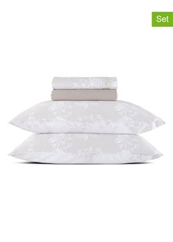 Cacharel 4-częściowy komplet satynowy w kolorze beżowo-szarym ze sklepu Limango Polska w kategorii Prześcieradła - zdjęcie 187583003