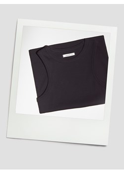 Reserved - Bawełniany top - czarny ze sklepu Reserved w kategorii Bluzki damskie - zdjęcie 187583513