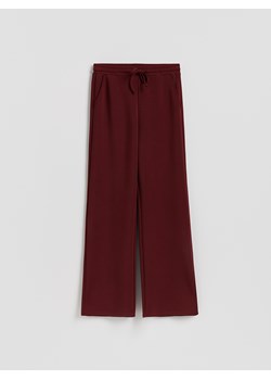Reserved - Spodnie dresowe long leg - bordowy ze sklepu Reserved w kategorii Spodnie damskie - zdjęcie 187583514