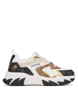 Guess Sneakersy FLPNTS FAL12 Biały ze sklepu MODIVO w kategorii Buty sportowe damskie - zdjęcie 187583820