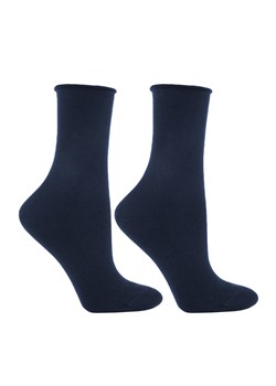 Moraj SMD300-002 Medical skarpety za kostkę, prążkowany ściągacz navy ze sklepu kontri.pl w kategorii Skarpetki damskie - zdjęcie 187584183