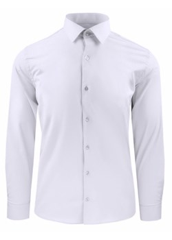 Koszula Męska, Elegancka o Regularnym Kroju - Victorio - Biała KSDWVCTO825rg ze sklepu JegoSzafa.pl w kategorii Koszule męskie - zdjęcie 187584220