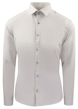 Męska Koszula Wizytowa, Taliowany Krój - Victorio - Jasny Popiel KSDWVCTO819sl ze sklepu JegoSzafa.pl w kategorii Koszule męskie - zdjęcie 187584240