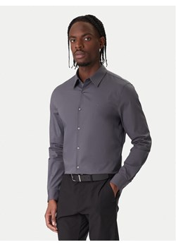 Calvin Klein Koszula LV04LB145G Szary Slim Fit ze sklepu MODIVO w kategorii Koszule męskie - zdjęcie 187585442