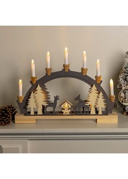 Hollybell Dekoracyjna lampa LED w kolorze jasnobrązowym - 5 x 45 x 33 cm ze sklepu Limango Polska w kategorii Oświetlenie - zdjęcie 187586750