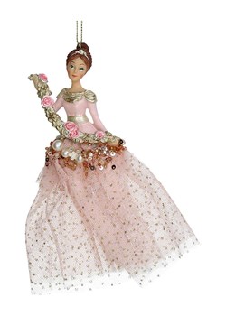 Kersten Ozdoba choinkowa &quot;Lady&quot; w kolorze jasnoróżowym - wys. 15,6 cm ze sklepu Limango Polska w kategorii Dekoracje bożonarodzeniowe - zdjęcie 187586754