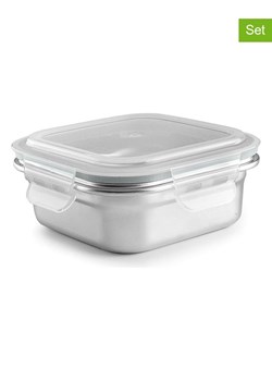 Ibili Pojemniki (2 szt.) "Keepklin" w kolorze srebrnym - 500 ml ze sklepu Limango Polska w kategorii Pojemniki kuchenne - zdjęcie 187586813