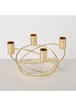 Boltze Świecznik &quot;Delilah&quot; w kolorze złotym - wys. 11 x Ø 20 cm ze sklepu Limango Polska w kategorii Świeczniki - zdjęcie 187586823