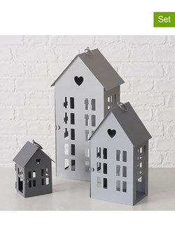 Boltze Lampiony (3 szt.) &quot;Alamo&quot; w kolorze szarym ze sklepu Limango Polska w kategorii Świeczniki - zdjęcie 187586833