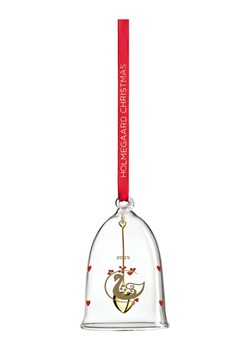 Rosendahl Zawieszka dekoracyjna &quot;Arets Juleklokke&quot; w kolorze czerwonym - wys. 8 cm ze sklepu Limango Polska w kategorii Dekoracje bożonarodzeniowe - zdjęcie 187586894