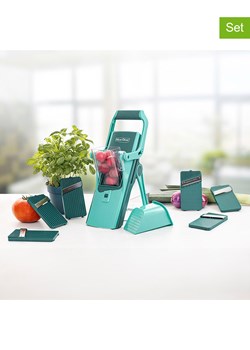 Genius 12-częściowy zestaw "Nicer Dicer Mando" w kolorze zielonym ze sklepu Limango Polska w kategorii Akcesoria kuchenne - zdjęcie 187587061