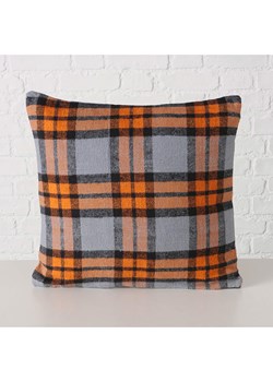 Boltze Poduszka &quot;Karo&quot; w kolorze fioletowo-pomarańczowym - 45 x 45 cm ze sklepu Limango Polska w kategorii Poduszki dekoracyjne - zdjęcie 187587112