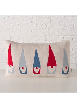 Boltze Poduszka &quot;Remsy&quot; w kolorze biało-czerwono-miętowym - 50 x 30 cm ze sklepu Limango Polska w kategorii Poduszki dekoracyjne - zdjęcie 187587140