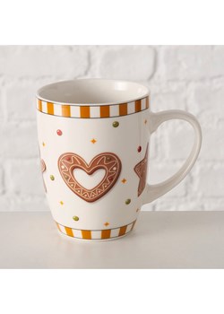 Boltze Kubek &quot;Ginger&quot; w kolorze biało-jasnobrązowym - 330 ml ze sklepu Limango Polska w kategorii Naczynia - zdjęcie 187587143