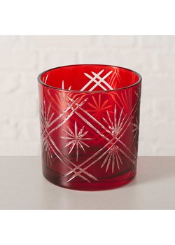 Boltze Świecznik &quot;Carvo&quot; w kolorze czerwonym - wys. 10 cm ze sklepu Limango Polska w kategorii Świece i dyfuzory - zdjęcie 187587160