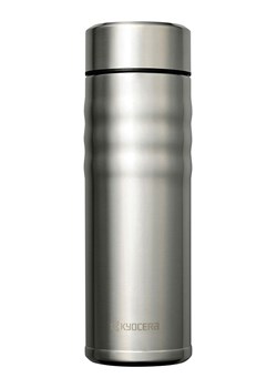 Kyocera Butelka termiczna &quot;Twist Top&quot; w kolorze srebrnym - 500 ml ze sklepu Limango Polska w kategorii Kubki termiczne - zdjęcie 187587251