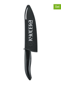 Kyocera Osłonki (2 szt.) w kolorze czarnym na noże - dł. 18 cm ze sklepu Limango Polska w kategorii Akcesoria kuchenne - zdjęcie 187587263