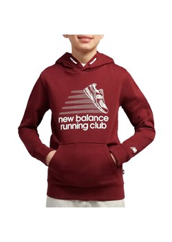 Bluza dziecięca New Balance LAKB0347MHB - bordowa ze sklepu streetstyle24.pl w kategorii Bluzy chłopięce - zdjęcie 187587422