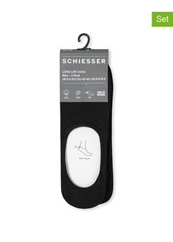 Schiesser Skarpety-stopki (2 pary) w kolorze czarnym ze sklepu Limango Polska w kategorii Skarpetki męskie - zdjęcie 187588514