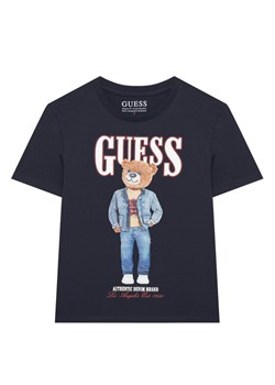 Guess T-Shirt L6RI11 K8HM4 Granatowy Regular Fit ze sklepu MODIVO w kategorii T-shirty chłopięce - zdjęcie 187588730