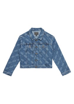Guess Kurtka jeansowa J6RL02 D5FM0 Niebieski Regular Fit ze sklepu MODIVO w kategorii Kurtki dziewczęce - zdjęcie 187588732