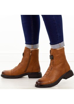 Camelowe botki damskie M.Daszyński 2501-9 ze sklepu suzana.pl w kategorii Botki - zdjęcie 187589080