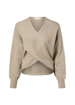 Msch Copenhagen Sweter damski z dzianiny - MSCHZine Rachelle Kobiety taupe jednolity ze sklepu vangraaf w kategorii Swetry damskie - zdjęcie 187589150