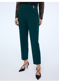 Mohito - Spodnie cygaretki petite - ciemny zielony ze sklepu Mohito w kategorii Spodnie damskie - zdjęcie 187589510