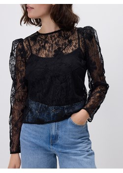 Reserved - Koronkowa bluzka - czarny ze sklepu Reserved w kategorii Bluzki damskie - zdjęcie 187589742
