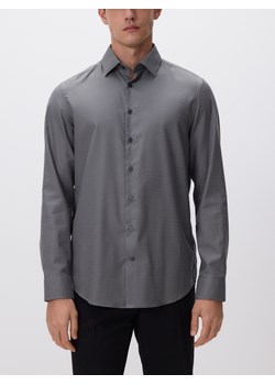 Reserved - Koszula slim fit z drobnym wzorem - szary ze sklepu Reserved w kategorii Koszule męskie - zdjęcie 187589790