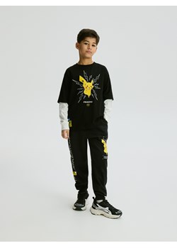 Reserved - Longsleeve Pokémon - czarny ze sklepu Reserved w kategorii Bluzy chłopięce - zdjęcie 187590052