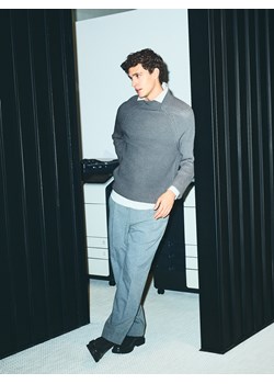 Reserved - Spodnie garniturowe z kantem - ciemnoszary ze sklepu Reserved w kategorii Spodnie i półśpiochy - zdjęcie 187590233