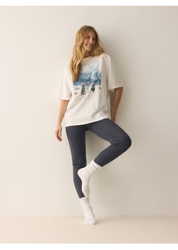 Reserved - Dwuczęściowa piżama z nadrukiem - granatowy ze sklepu Reserved w kategorii Piżamy damskie - zdjęcie 187590330