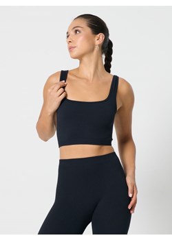 Sinsay - Bezszwowy top sportowy - czarny ze sklepu Sinsay w kategorii Biustonosze - zdjęcie 187590710