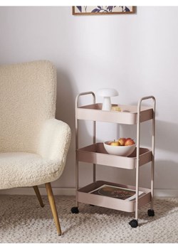 Sinsay - Trzypoziomowy regał na kółkach - beżowy ze sklepu Sinsay w kategorii Regały i witryny - zdjęcie 187590712