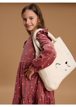 Sinsay - Torebka shopper ze sztucznym futerkiem - kremowy ze sklepu Sinsay w kategorii Torby i walizki dziecięce - zdjęcie 187590763
