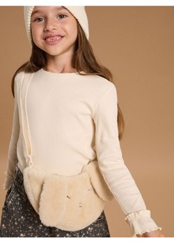 Sinsay - Torebka z imitacji futra z elementami 3D - kremowy ze sklepu Sinsay w kategorii Torby i walizki dziecięce - zdjęcie 187590771