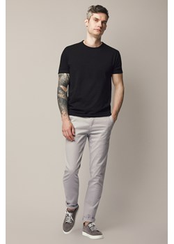 Spodnie Jasnoszare z Bawełną Chino Gareth ze sklepu Lancerto S.A. w kategorii Spodnie męskie - zdjęcie 187592302