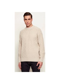 BOSS ORANGE Wełniany sweter Kableto | Loose fit ze sklepu Gomez Fashion Store w kategorii Swetry męskie - zdjęcie 187592662