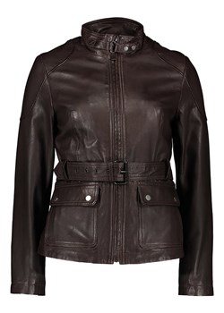 7eleven Skórzana kurtka &quot;Kati&quot; w kolorze ciemnobrązowym ze sklepu Limango Polska w kategorii Kurtki damskie - zdjęcie 187593401