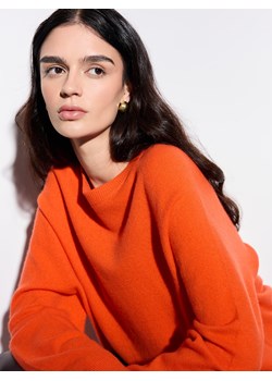 Mohito - Wełniany pomarańczowy sweter - pomarańczowy ze sklepu Mohito w kategorii Swetry damskie - zdjęcie 187594002
