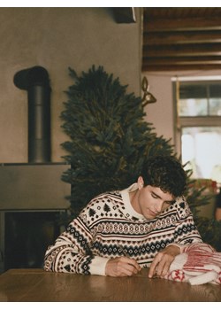 Reserved - Sweter ze świątecznym motywem - wielobarwny ze sklepu Reserved w kategorii Swetry męskie - zdjęcie 187594312