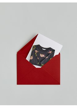 Reserved - T-shirt regular ze świątecznym motywem - czarny ze sklepu Reserved w kategorii T-shirty męskie - zdjęcie 187594460