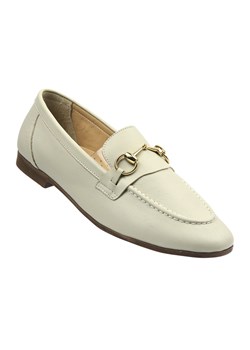 Eleganckie mokasyny damskie ze skóry naturalnej Venezia B002LEBEOBM138, beż ze sklepu ulubioneobuwie w kategorii Mokasyny damskie - zdjęcie 187594783