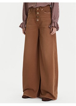 ViCOLO Jeansy DF5057 Brązowy Wide Leg ze sklepu MODIVO w kategorii Jeansy damskie - zdjęcie 187594994