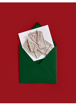 Reserved - Flanelowa piżama dwuczęściowa - zielony ze sklepu Reserved w kategorii Piżamy damskie - zdjęcie 187595403