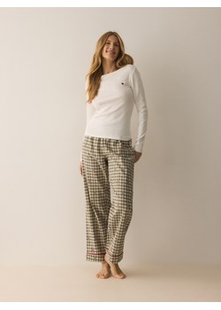 Reserved - Bawełniana piżama dwuczęściowa - zielony ze sklepu Reserved w kategorii Piżamy damskie - zdjęcie 187595404