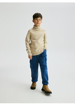 Reserved - Spodnie cargo - niebieski ze sklepu Reserved w kategorii Spodnie chłopięce - zdjęcie 187595523